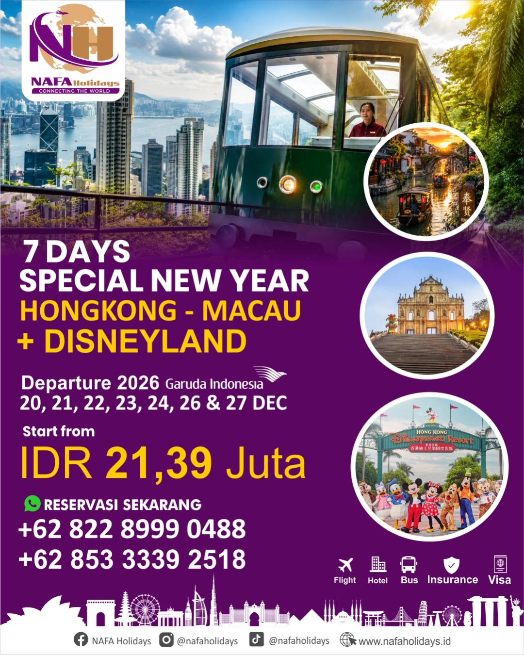 7 DAYS SPECIAL NEW YEAR HOSEZHUMAGU + DISNEYLAND