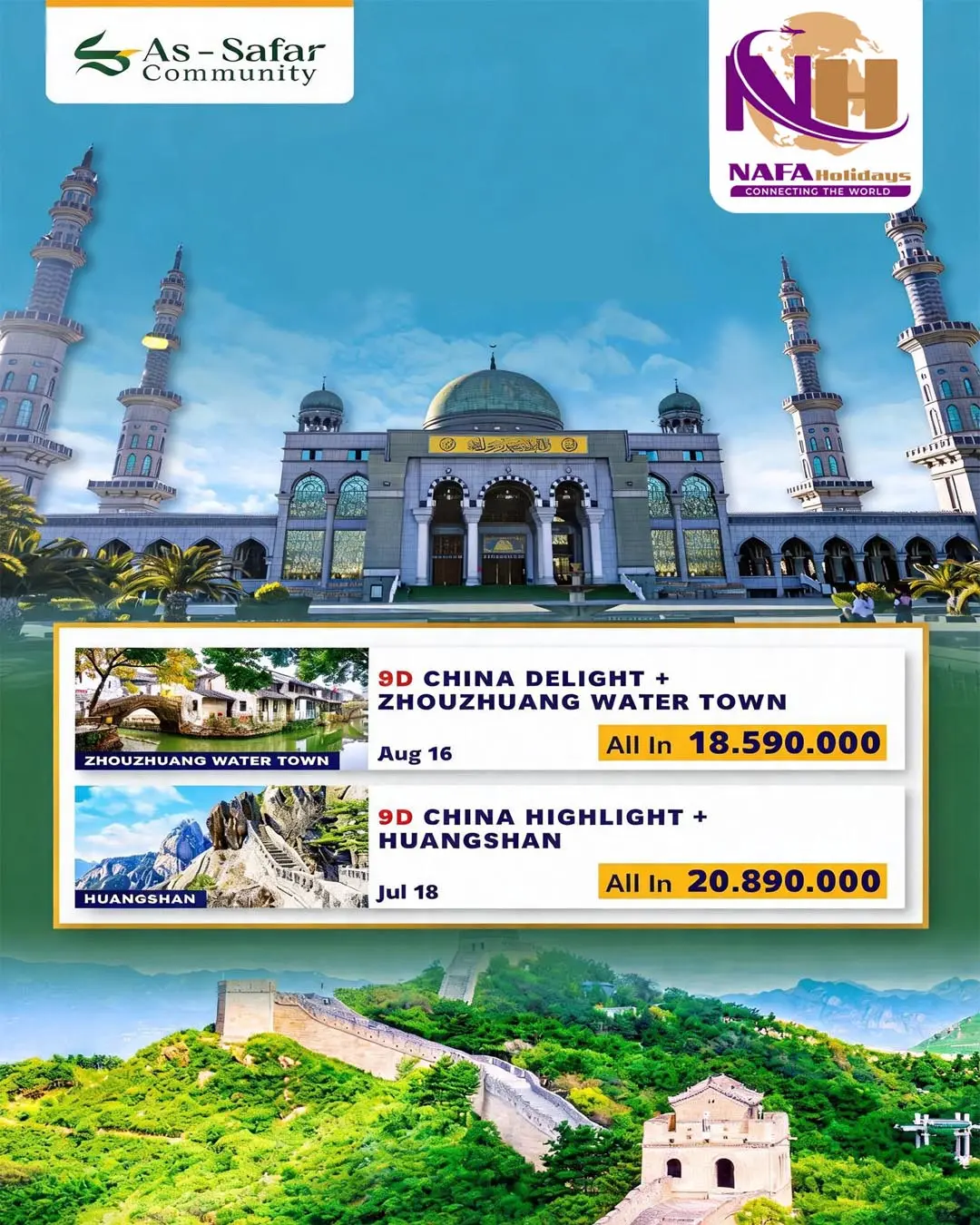 MOSLEM FRIENDLY TOUR CHINA